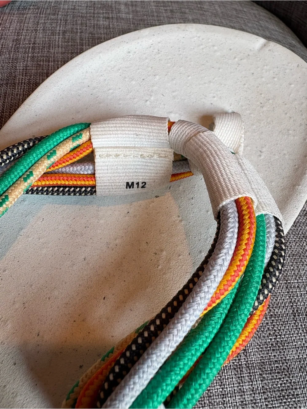 Nike Mens SZ. 12 White Flip-Flops with Coral Sole and Multicolor Straps